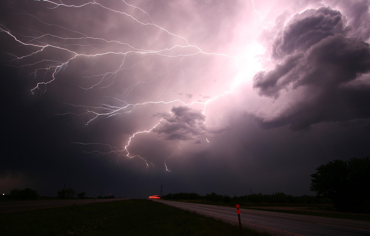 Lightning over Bristol — one of the surges a protected board shrugs off